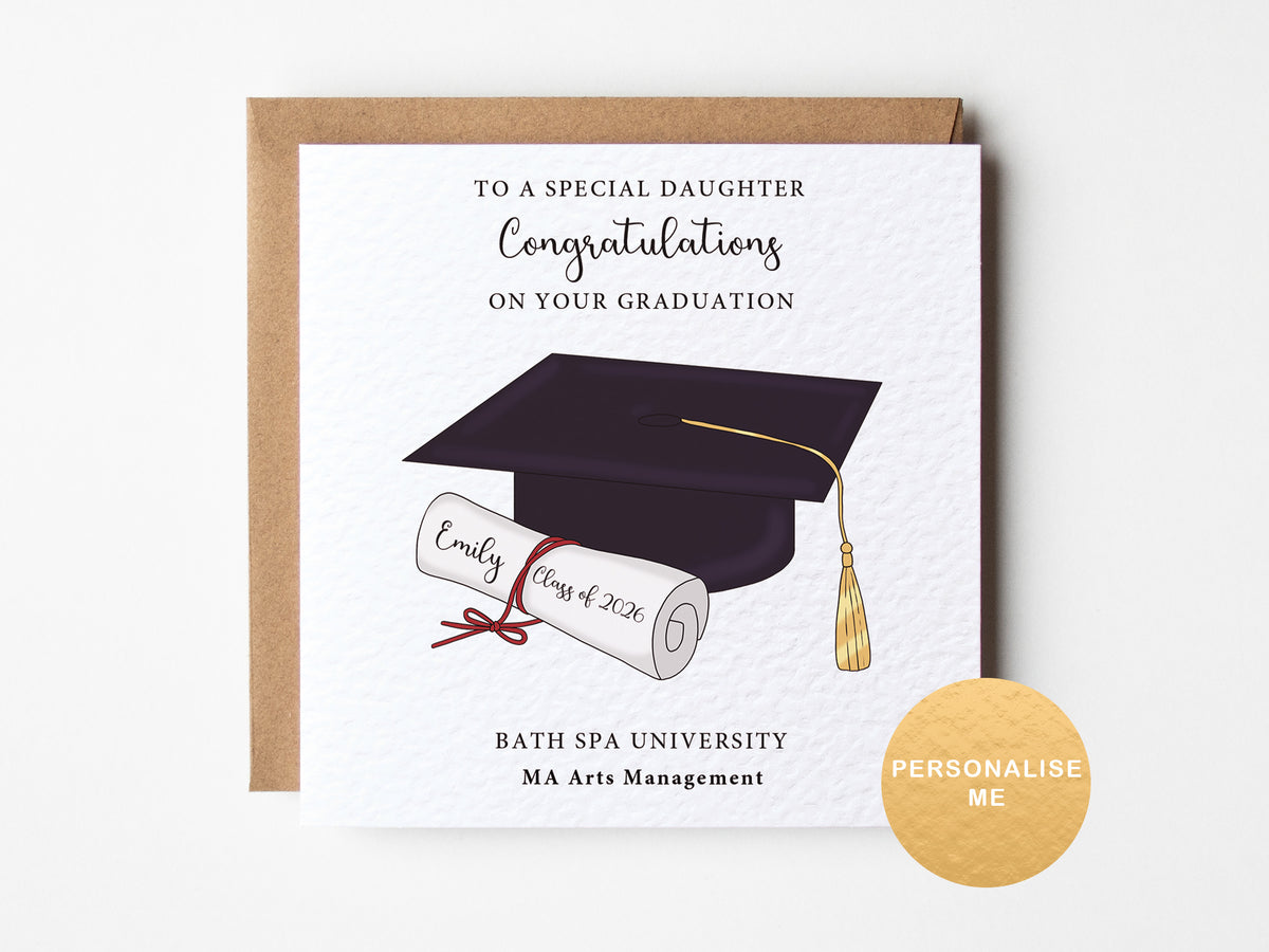 Personalised Graduation Card