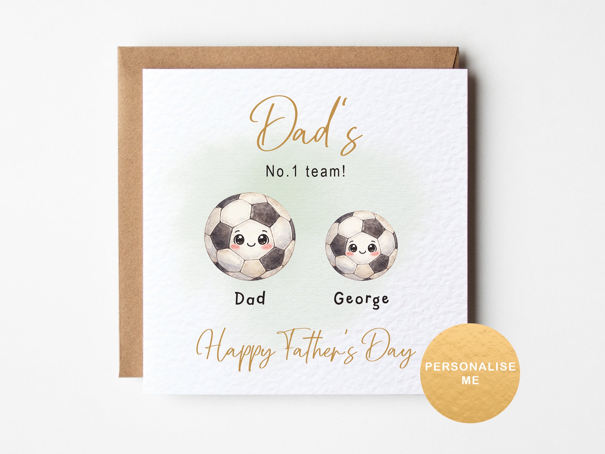 Personalised Father’s Day card football theme with multiple children names
Custom football Father’s Day card from kids to daddy with cute ball design
Football Father’s Day card personalised for grandad from grandchildren
Personalised dad card from children football design with names
Cute football family Father’s Day card personalised with names