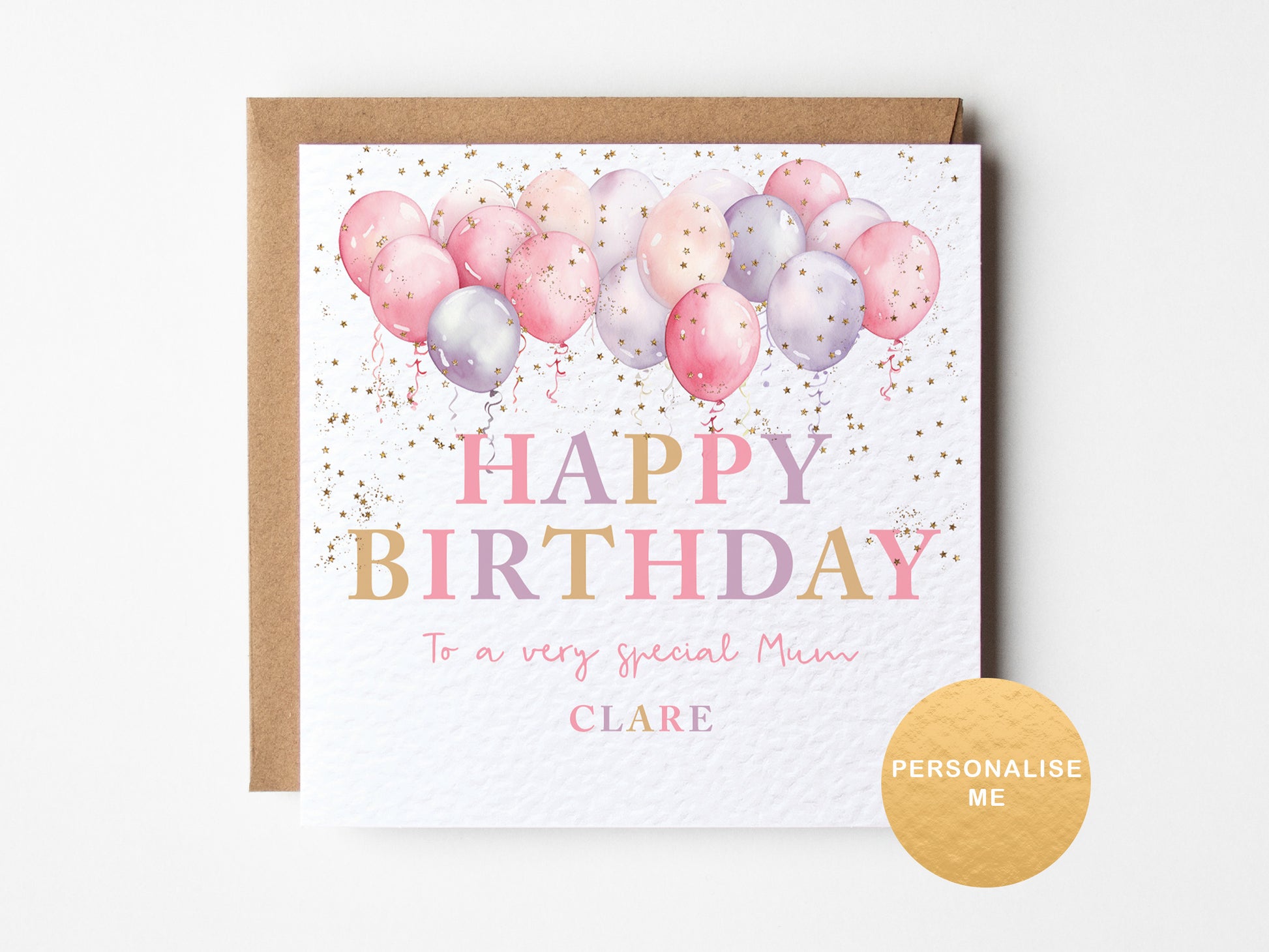 Personalised birthday card for special friend, birthday gift for mum , best friend birthday card, for auntie, for sister, for granny