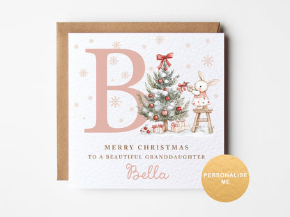 Children's personalised Christmas card