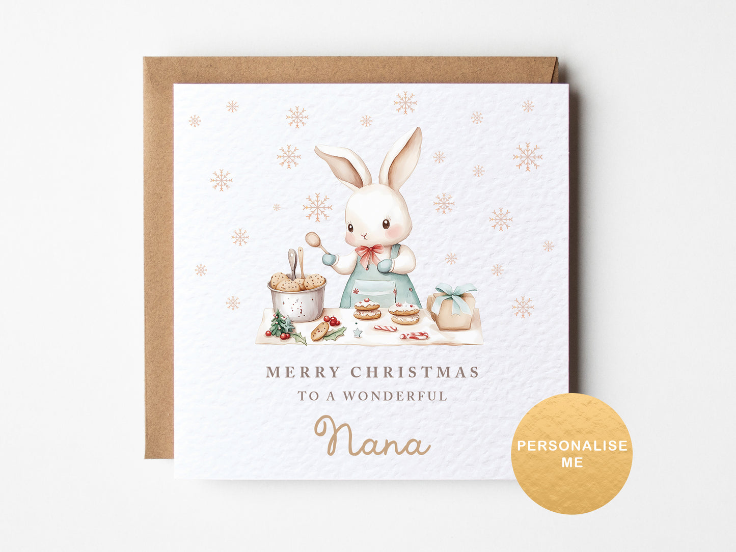 Christmas card for Nana, for grandma, for granny, Special xmas gift for mam, for mummy, for grandparents for someone special