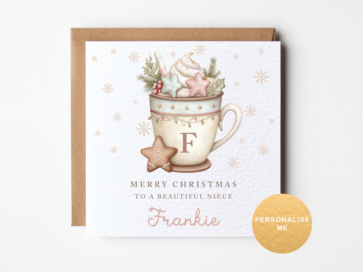 Personalised Christmas card for her