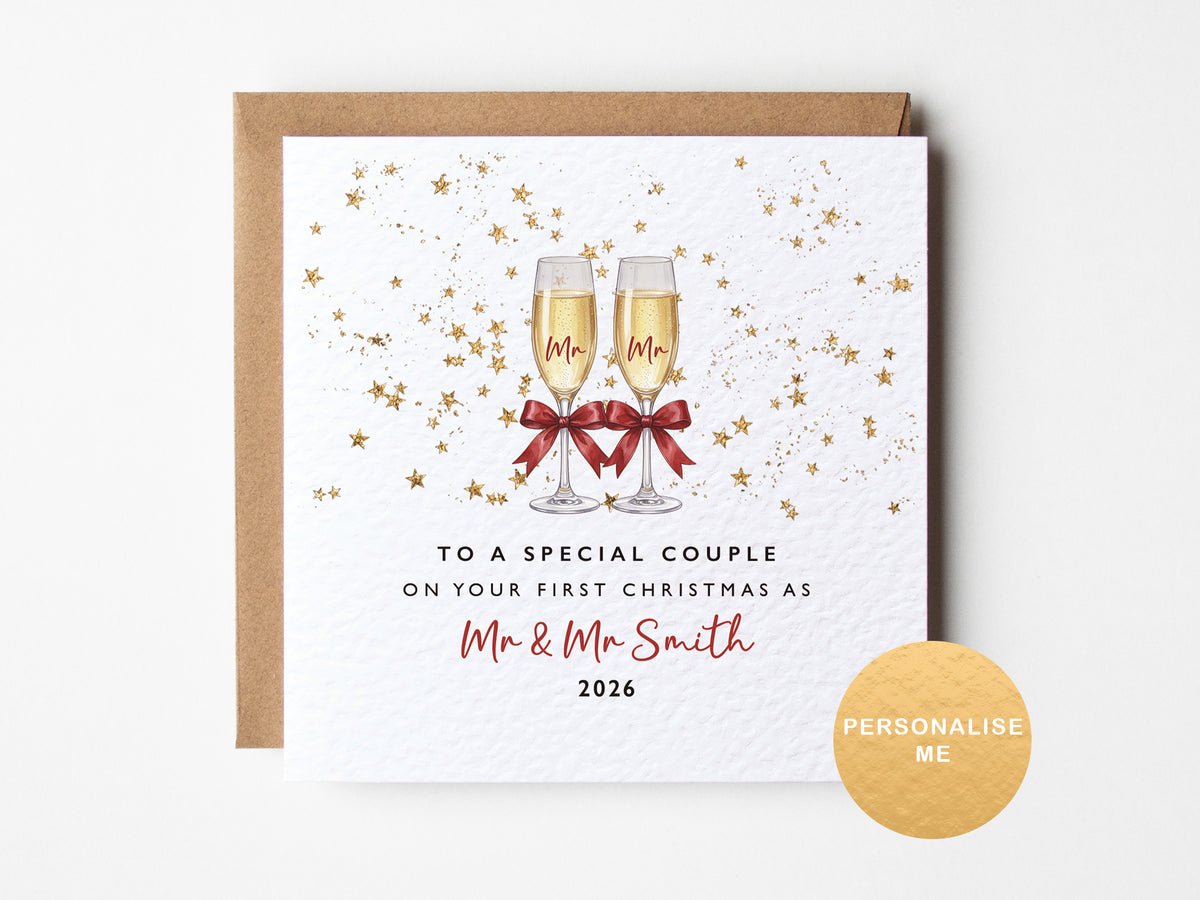 First Christmas as Mr & Mrs card
