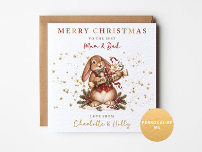 Christmas card for grandparents/ family - Nanny & grandad, grandma and pops
