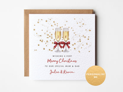 Personalised Christmas card for Brother/ Sister/ in-laws, family