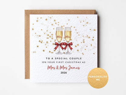 First Christmas as Mr & Mrs card