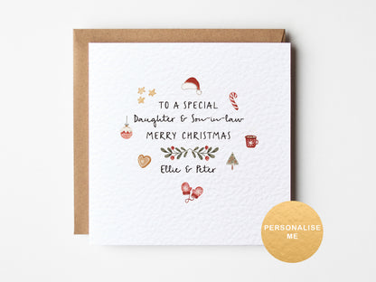 Son & Daughter-in-law Christmas card