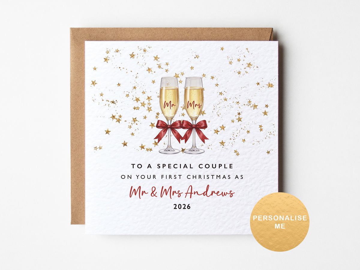 First Christmas as Mr & Mrs card