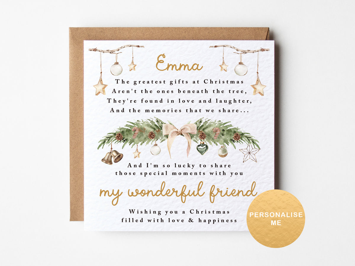 Special Friend Christmas Card